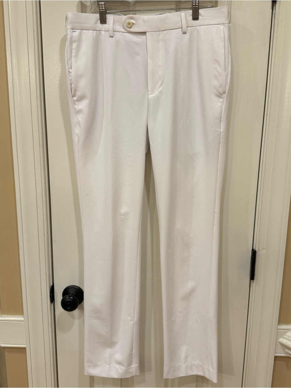 NEW Peter Millar Crown Crafted White Surge Performance Trouser Mens 32 x 32